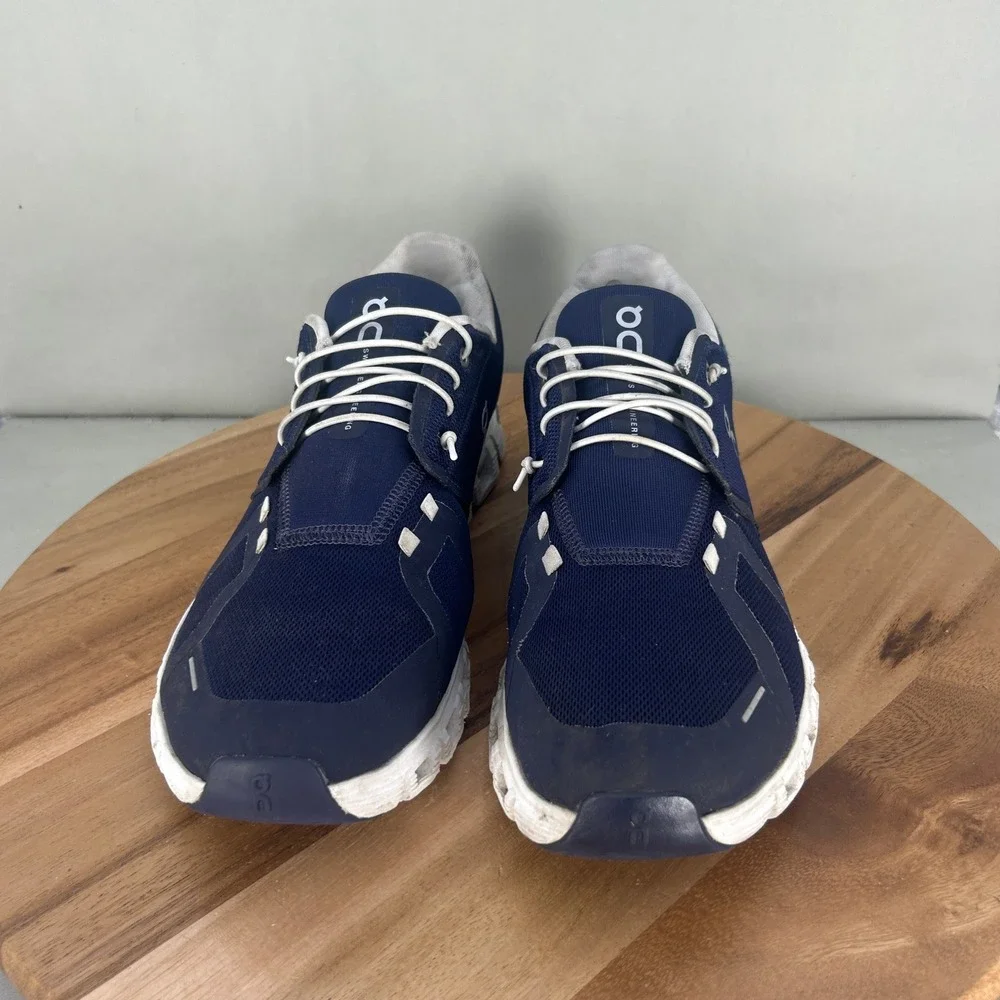 On Cloud 5 Mens Running Shoes Navy White 3MF10070692 Size 13